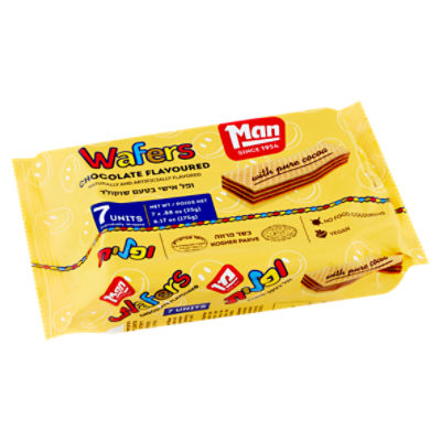 Man Chocolate Flavoured Wafers, .88 oz, 7 count