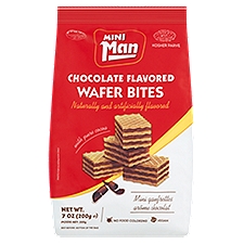 Mini Man Chocolate Flavored Wafer Bites, 7 oz