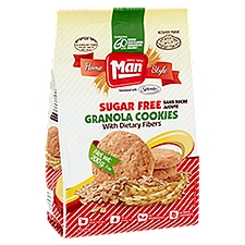 Man Home Style Sugar Free Granola, Cookies, 7 Ounce