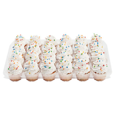 24 Pack Confetti Cupcakes with Funfetti Bettercreme, 48 Ounce