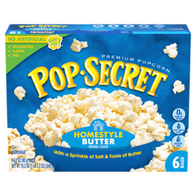 Skinny Pop Sea Salt Popcorn, 2.8 oz, 6 count