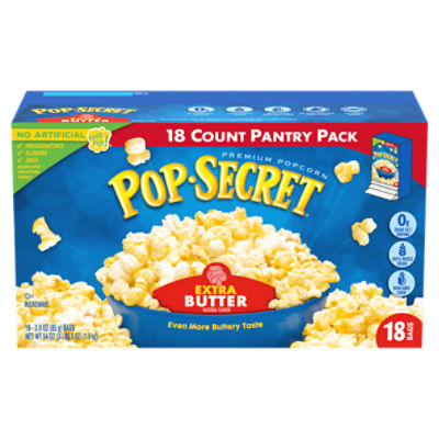 Pop Secret Homestyle Butter Microwave Premium Popcorn Pantry Pack, 3.0