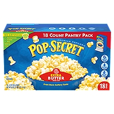 Pop Secret Homestyle Butter Microwave Premium Popcorn Pantry Pack, 3.0 oz, 18 count