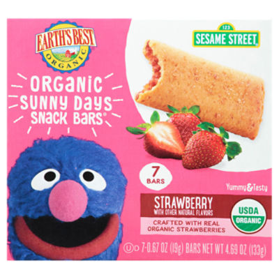 Earth's Best Organic Strawberry Sunny Days Snack Bars, 0.67 oz, 7 count