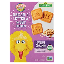 Earth's Best Organic Letter of the Day Oatmeal Cinnamon Cookies, 5.3 oz