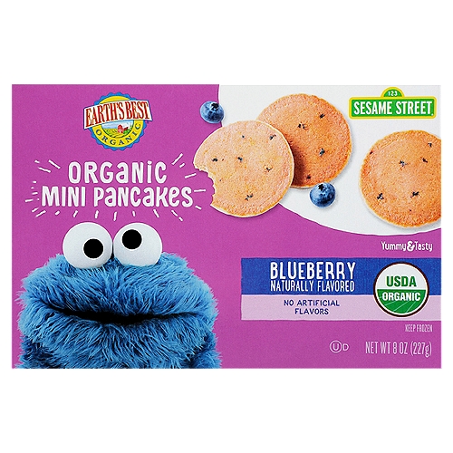 Earth's Best Organic Blueberry Mini Pancakes, 8 oz