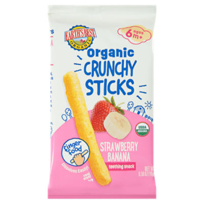 Earth's Best Organic Crunchy Sticks Straw Banana 0.56oz