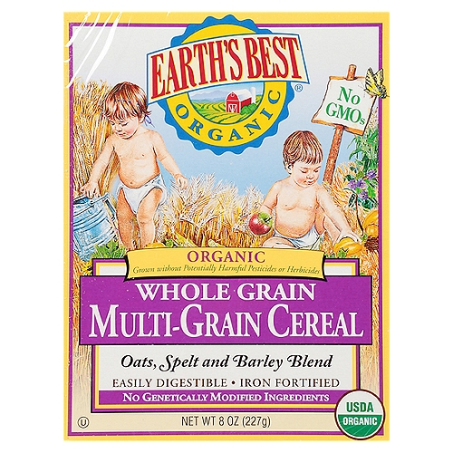 Earth's Best Organic Whole Multi-Grain Cereal, 8 oz