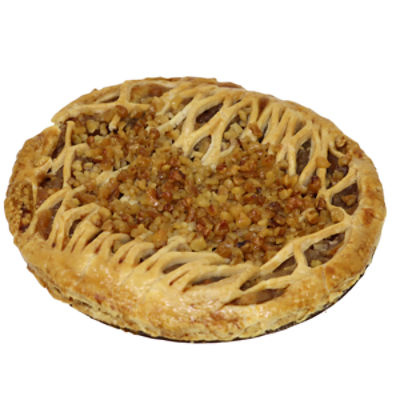 GOURMET APPLE WALNUT LATTICE PIE. 38 OUNCES.