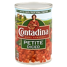 Contadina Petite Diced, Roma Tomatoes, 14.5 Ounce