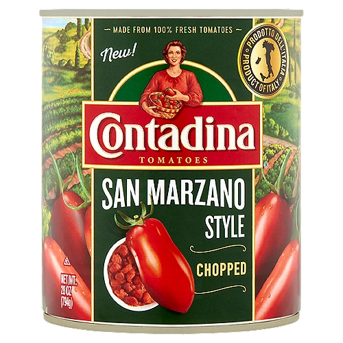 Contadina San Marzano Style Chopped Tomatoes, 28 oz