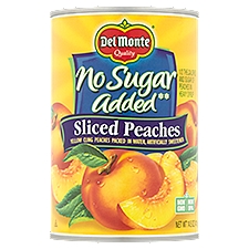 Del Monte No Sugar Added Sliced Peaches, 14.5 oz
