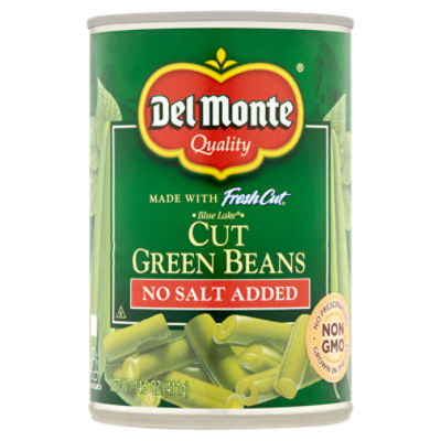 Del Monte Blue Lake No Salt Added Cut Green Beans, 13.5 oz The Fresh