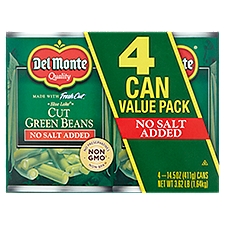 Del Monte Blue Lake Cut Green Beans Value Pack, 14.5 oz