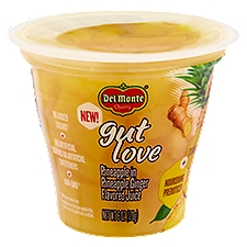 Del Monte Gut Love Pineapple in Pineapple Ginger, Flavored Juice, 6 Ounce
