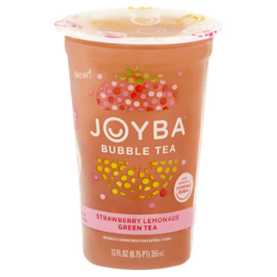 Joyba Strawberry Lemonade Green Bubble Tea - 4pk/12 Fl Oz Cups : Target