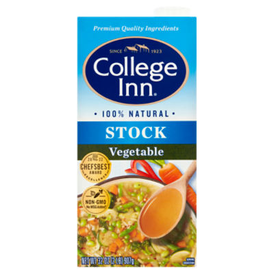 College Inn 100 Natural Vegetable Stock, 32 oz ShopRite