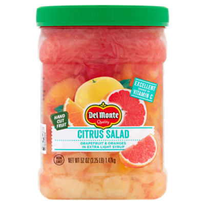 Del Monte Grapefruit & Oranges in Extra Light Syrup Citrus Salad, 52 oz