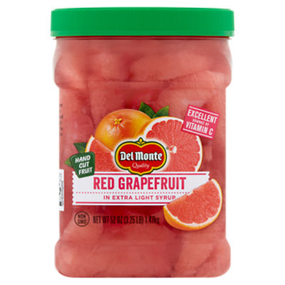 Del Monte Red Grapefruit in Extra Light Syrup, 52 oz, 52 Ounce