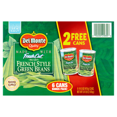 Del Monte Fresh Cut Blue Lake French Style Green Beans, 14.5 oz, 6 count