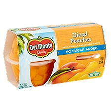 Del Monte No Sugar Added in Naturally Sweetened Water, Diced Peaches, 15 Ounce
