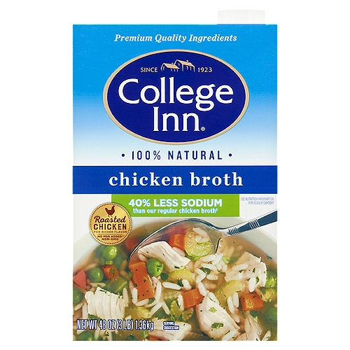 College Inn 100% Natural Chicken Broth, 48 oz
