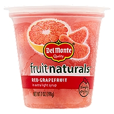Del Monte Fruit Naturals Red Grapefruit in Extra Light Syrup, 7 oz