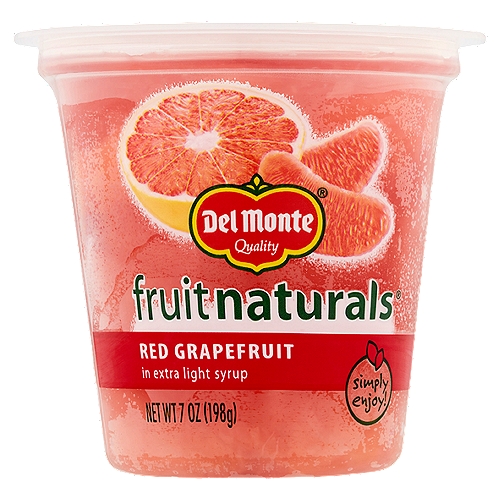 Del Monte Fruit Naturals Red Grapefruit in Extra Light Syrup, 7 oz