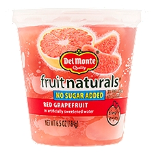 Del Monte Fruit Naturals - Red Grapefruit, No Sugar Added, 6.5 Ounce