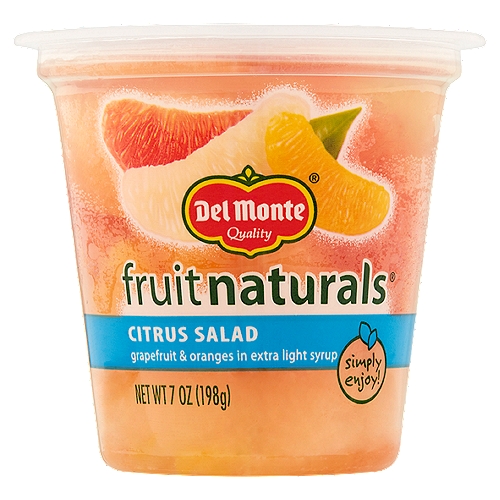 Del Monte Fruit Naturals Citrus Salad, 7 oz
Grapefruit & Oranges in Extra Light Syrup