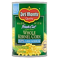 Del Monte Fresh Cut 50% Less Sodium Whole Kernel Corn, 15.25 oz, 15.25 Ounce