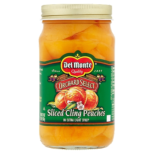 Del Monte Orchard Select Sliced Cling Peaches in Extra Light Syrup, 20 oz