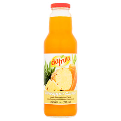 Dafruta Apple, Pineapple and Carrot Juice Beverage Blend, 25.36 fl oz