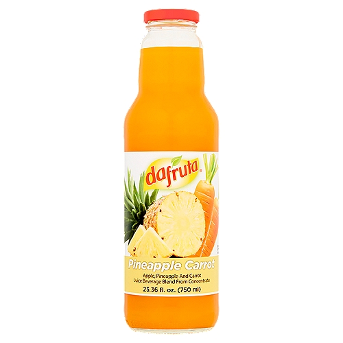 Dafruta Apple, Pineapple and Carrot Juice Beverage Blend, 25.36 fl oz