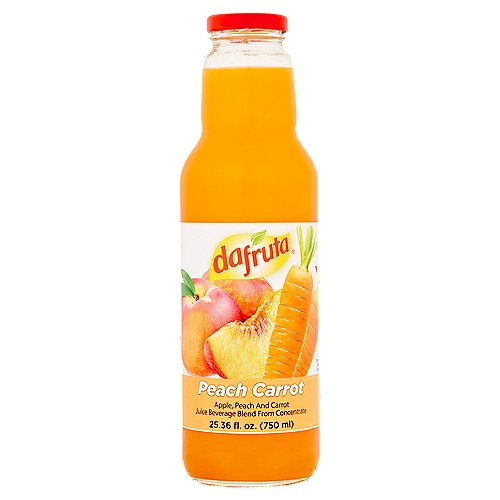 Dafruta Apple, Peach and Carrot Juice Beverage Blend, 25.36 fl oz