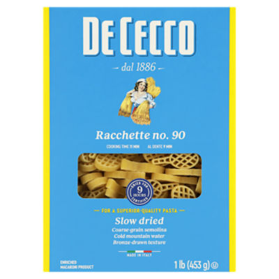 De Cecco Racchette No. 90 Pasta, 1 lb