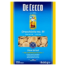 De Cecco Orecchiette No. 91 Pasta, 1 lb