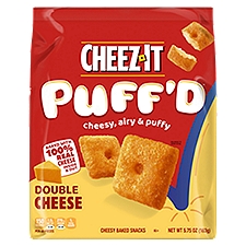 CHEEZ-IT Puff'd Double Cheese, Cheesy Baked Snacks, 5.75 Ounce