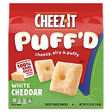 Cheez-It Puff'd Puffed Snack Crackers, White Cheddar, Cheesy Baked Snacks, 5.75 Ounce