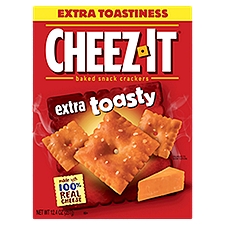 Cheez-It Baked Snack Crackers, Extra Toasty, 12.4 Ounce