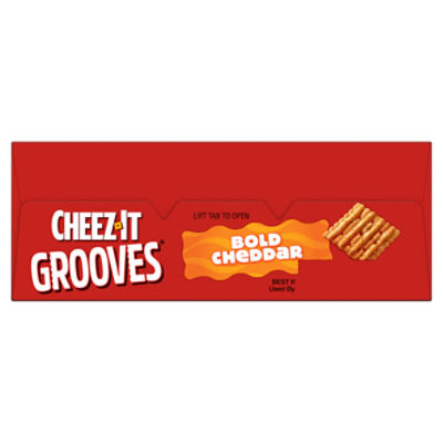 Cheez-It Grooves Bold Cheddar Crunchy Snack Crackers, 9 oz - Fairway