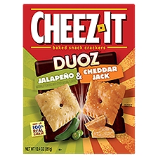Cheez-It Duoz Jalapeño & Cheddar Jack Baked Snack Crackers, 12.4 oz