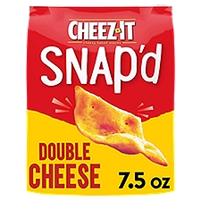 Cheez-It Snap'd Cheese Cracker Chips, Thin Crisps, Double Cheese, 7.5oz, 1 Bag