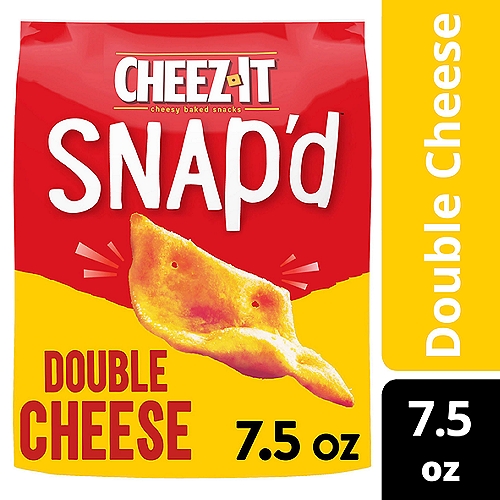 Cheez-It Snap'd Double Cheese Cracker Chips, 7.5 oz