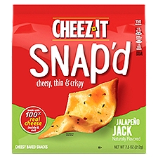 Cheez-It Snap'd Jalapeño Jack Cheesy Baked Snacks, 7.5 oz