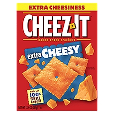 Cheez-It Baked Snack Crackers Extra Cheesy, 12.4 Ounce