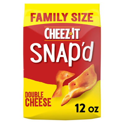 Cheez-It Snap'd Double Cheese Cheese Cracker Chips, 12 oz