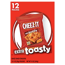 CHEEZ-IT Extra Toasty, Baked Snack Crackers, 1 Ounce