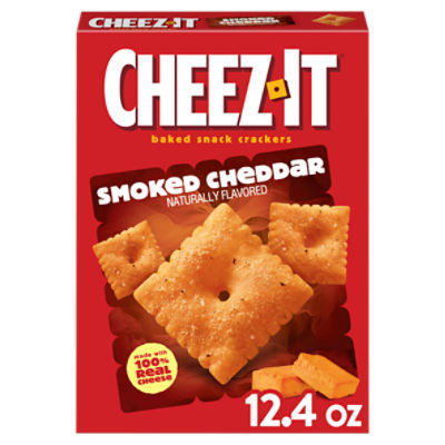 Cheez-It Smoked Cheddar Baked Snack Crackers, 12.4 oz