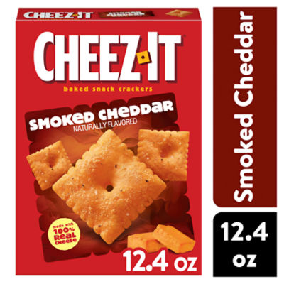 Cheez-It Smoked Cheddar Baked Snack Crackers, 12.4 oz